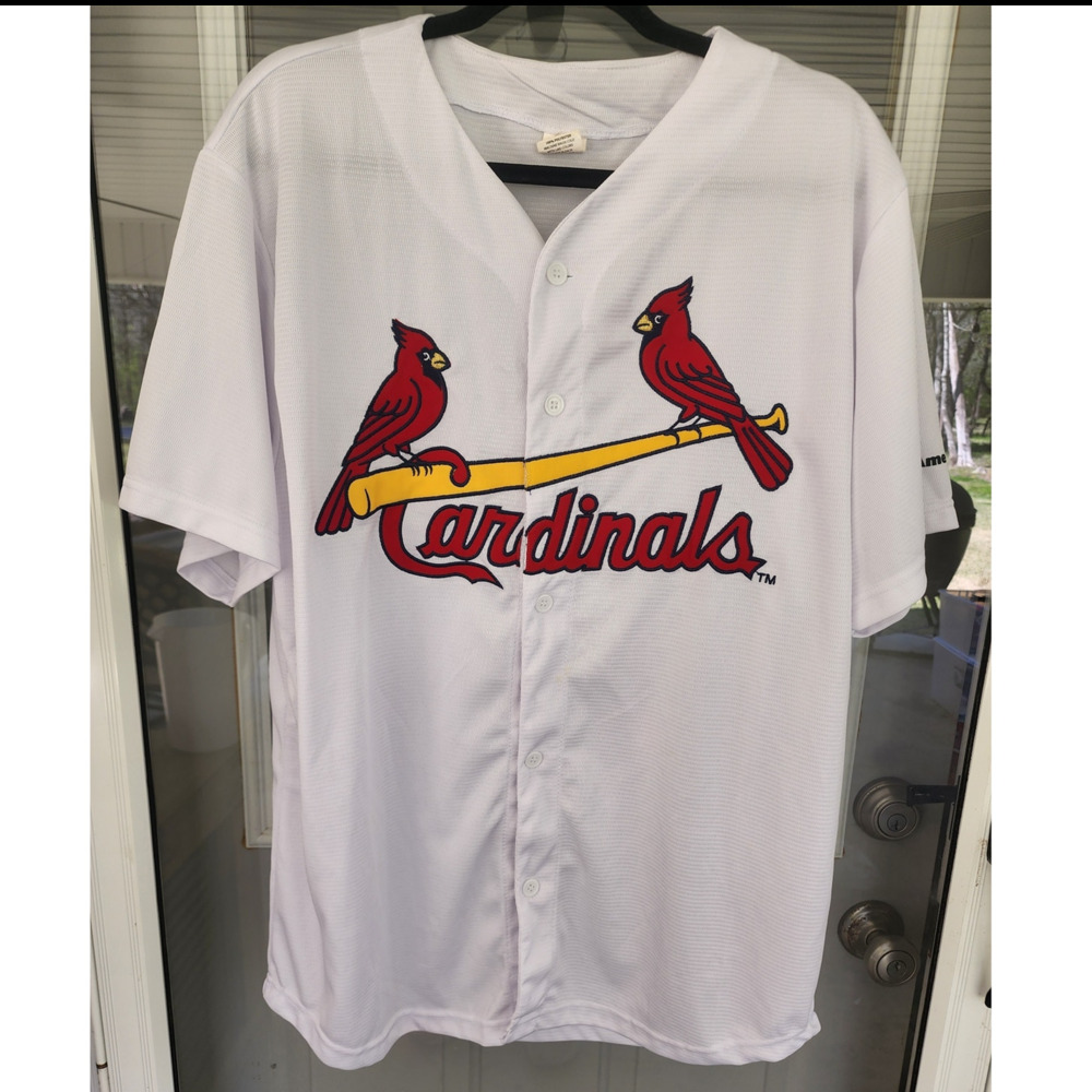 St. Louis Cardinals Mens XL White Embroidered Promotional Jersey 2018